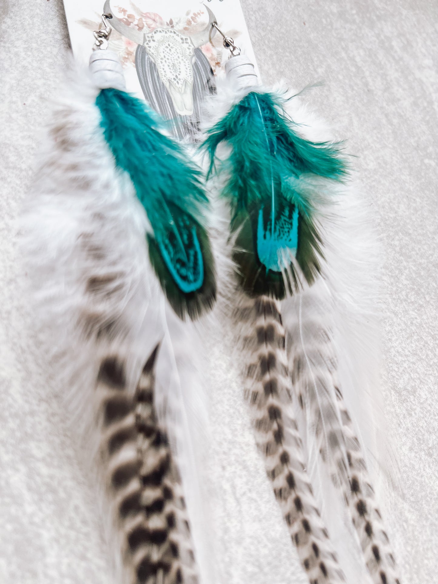 Glacier Feather Earrings
