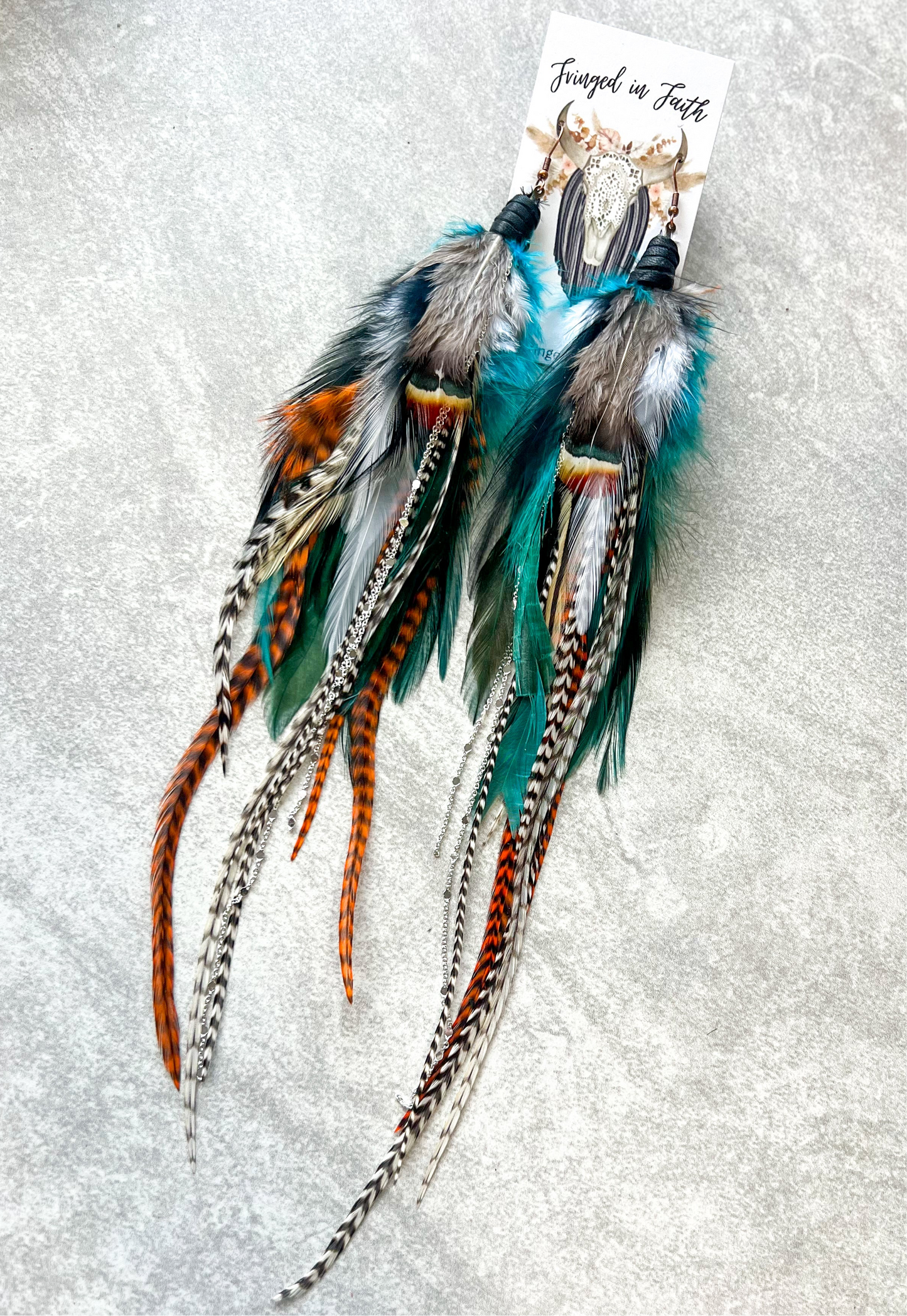 Roaming Nights Feather Earrings