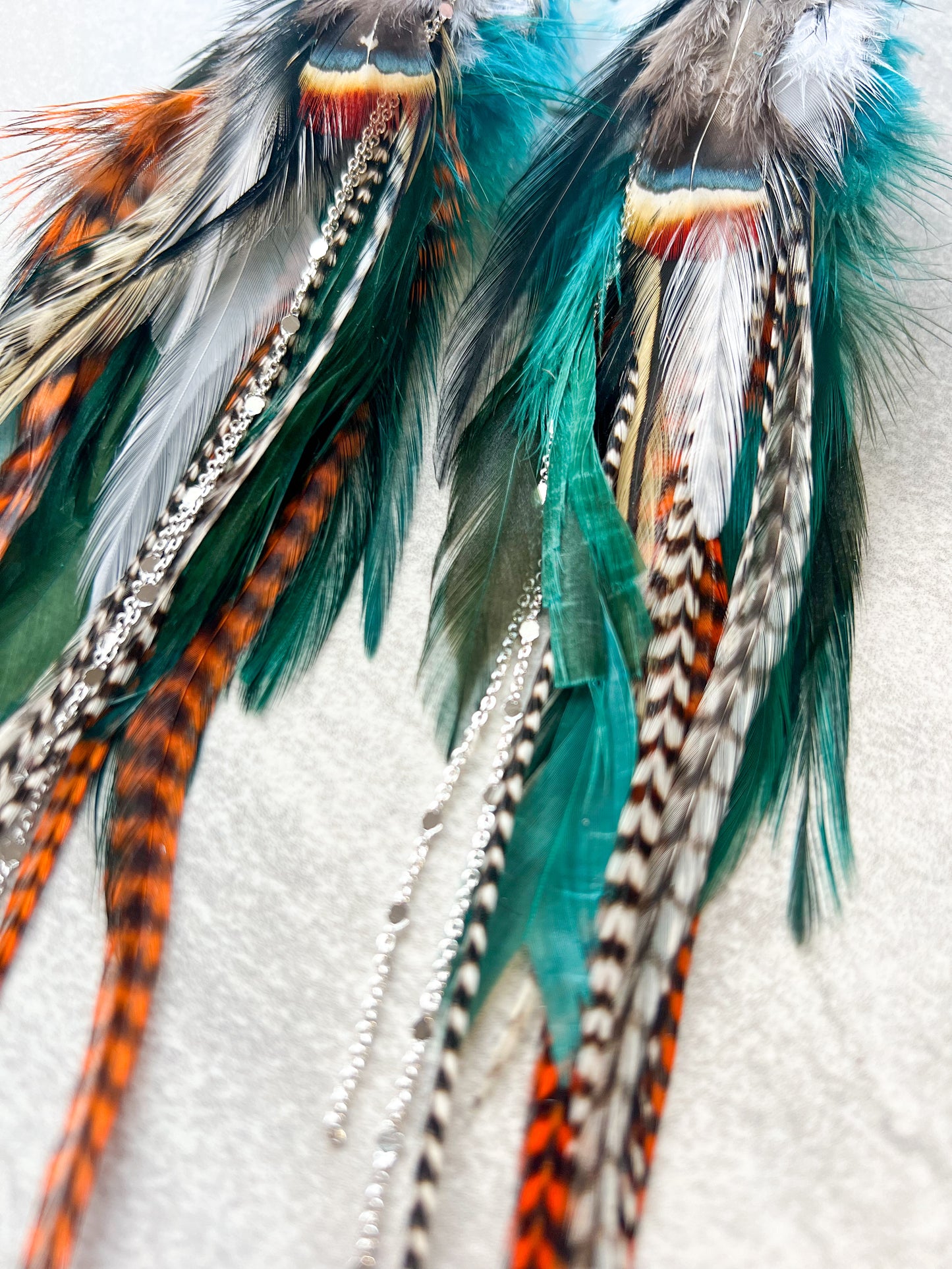 Roaming Nights Feather Earrings