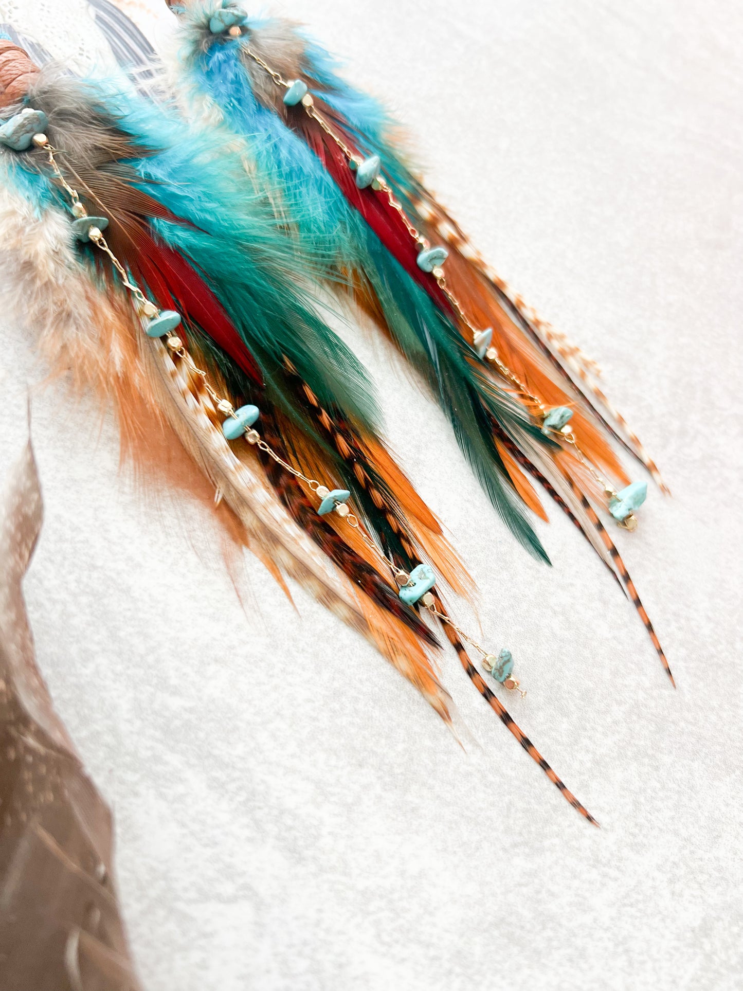 Mini Natural Beauty Feather Earrings