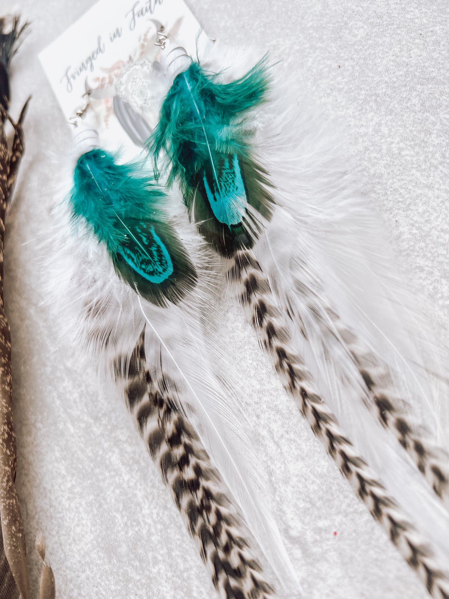 Glacier Feather Earrings