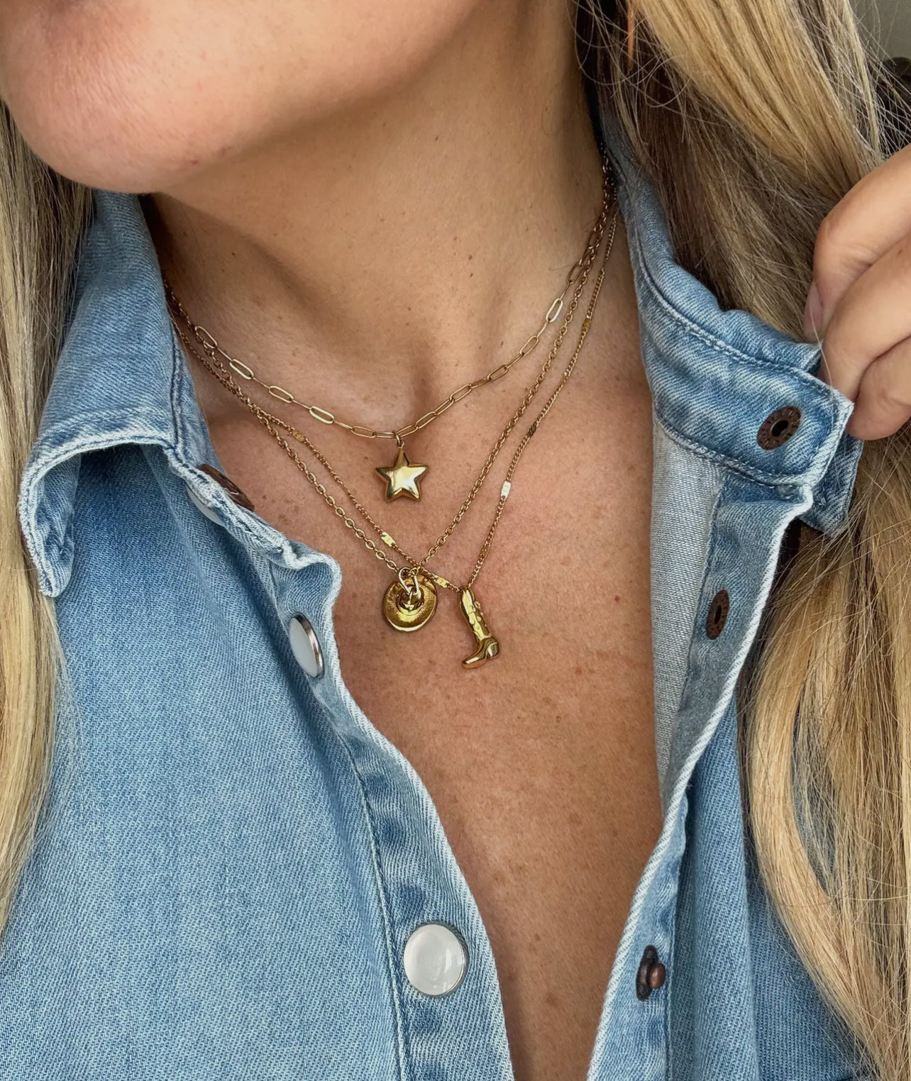 Cowgirl Hat Necklace