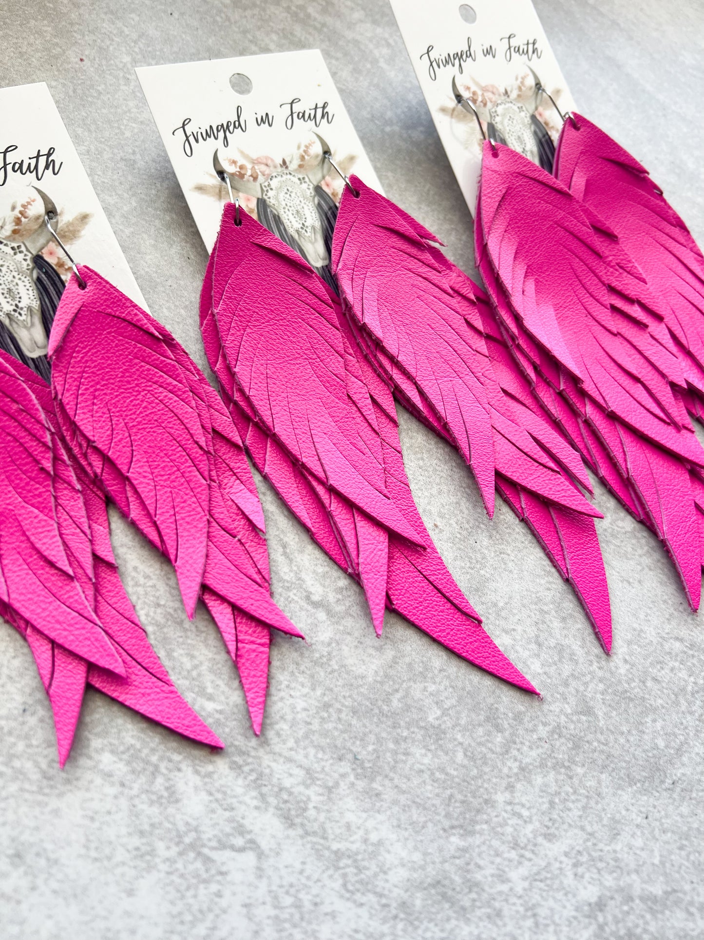 Dawson Fringe Feathers | Hot Pink
