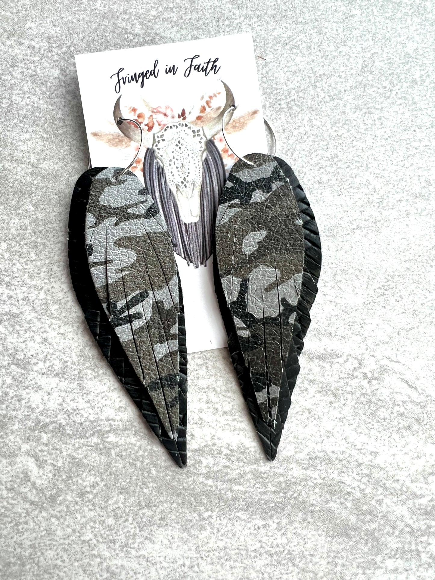 Camo Black Fringe