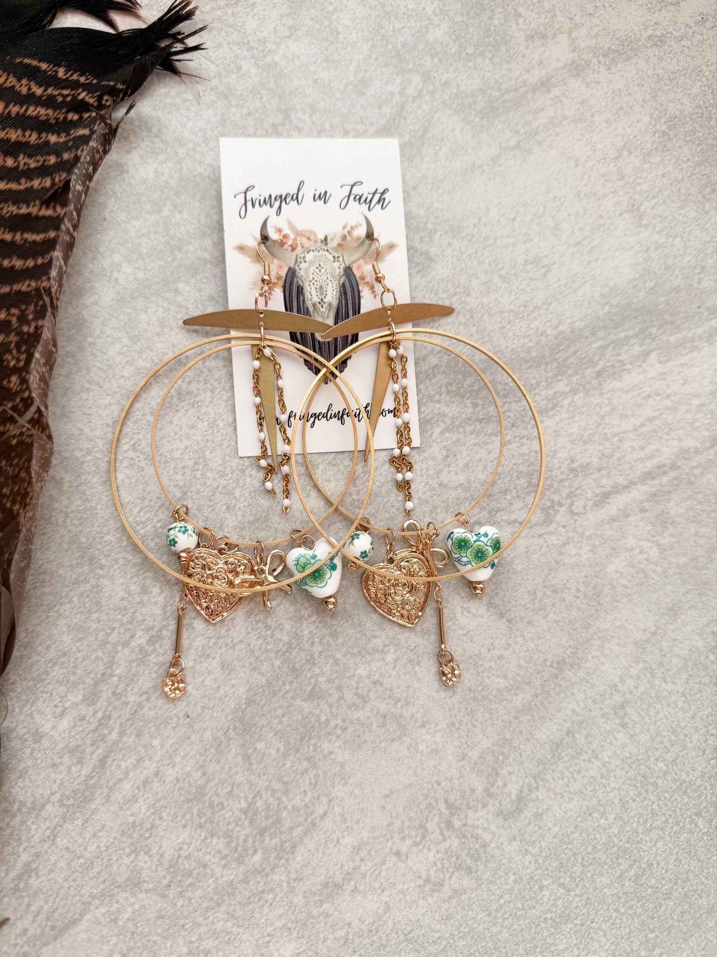 Whimsical Hoops | Jade