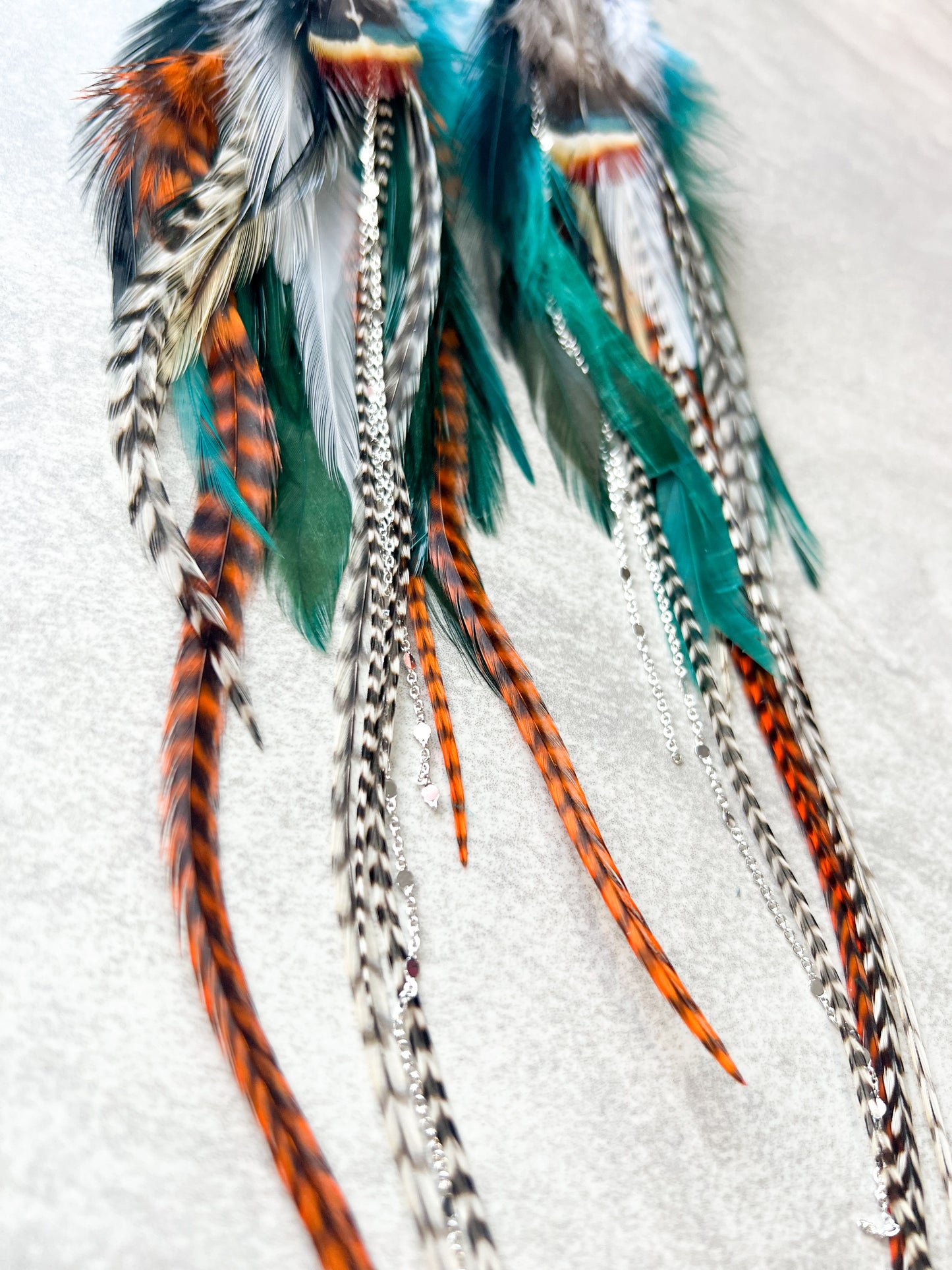 Roaming Nights Feather Earrings