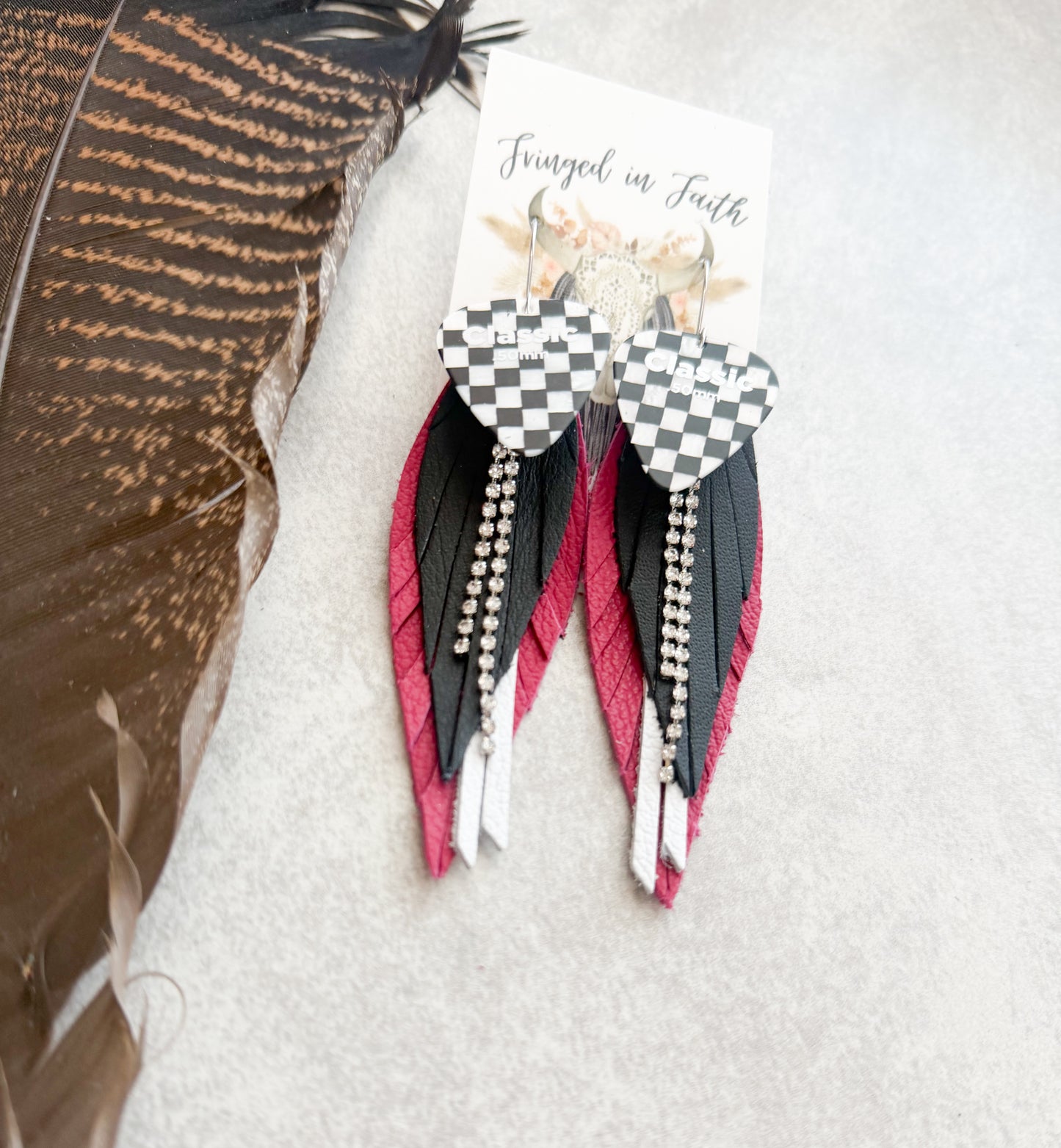 Checked Out | Magenta Pink