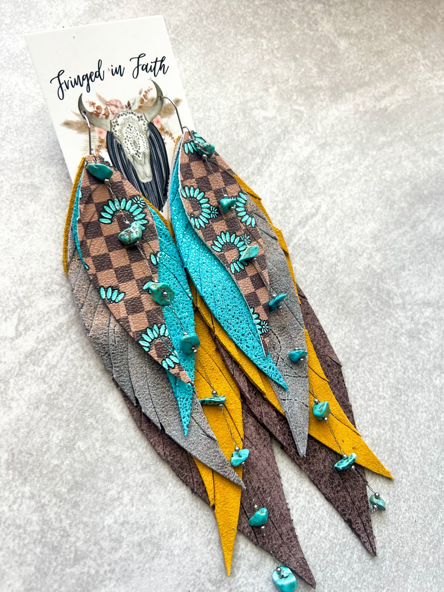 Stack Show | Turquoise Checkered