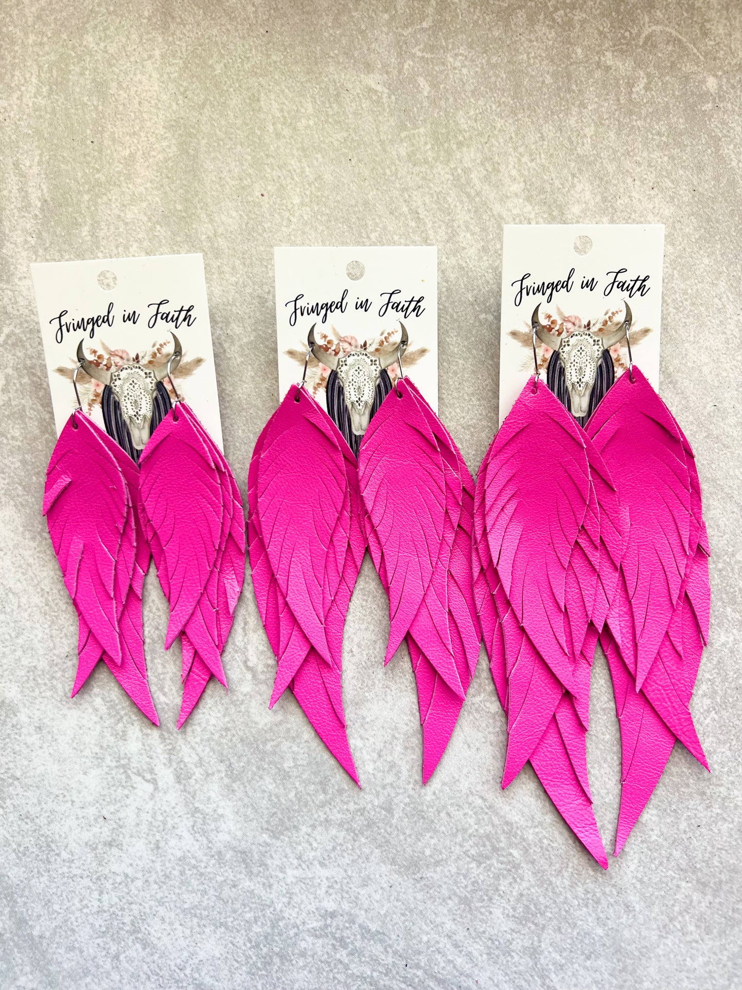 Dawson Fringe Feathers | Hot Pink