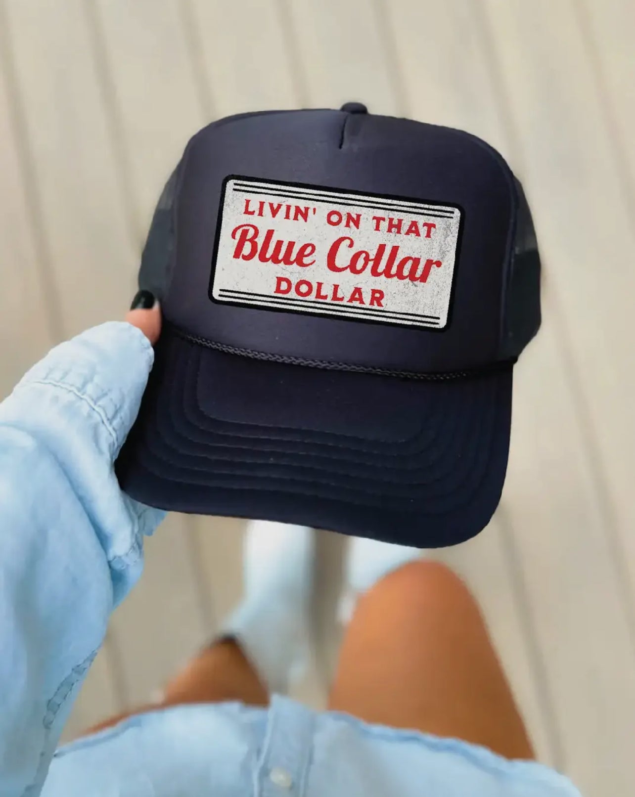 Blue Collar Dollar Trucker Hat