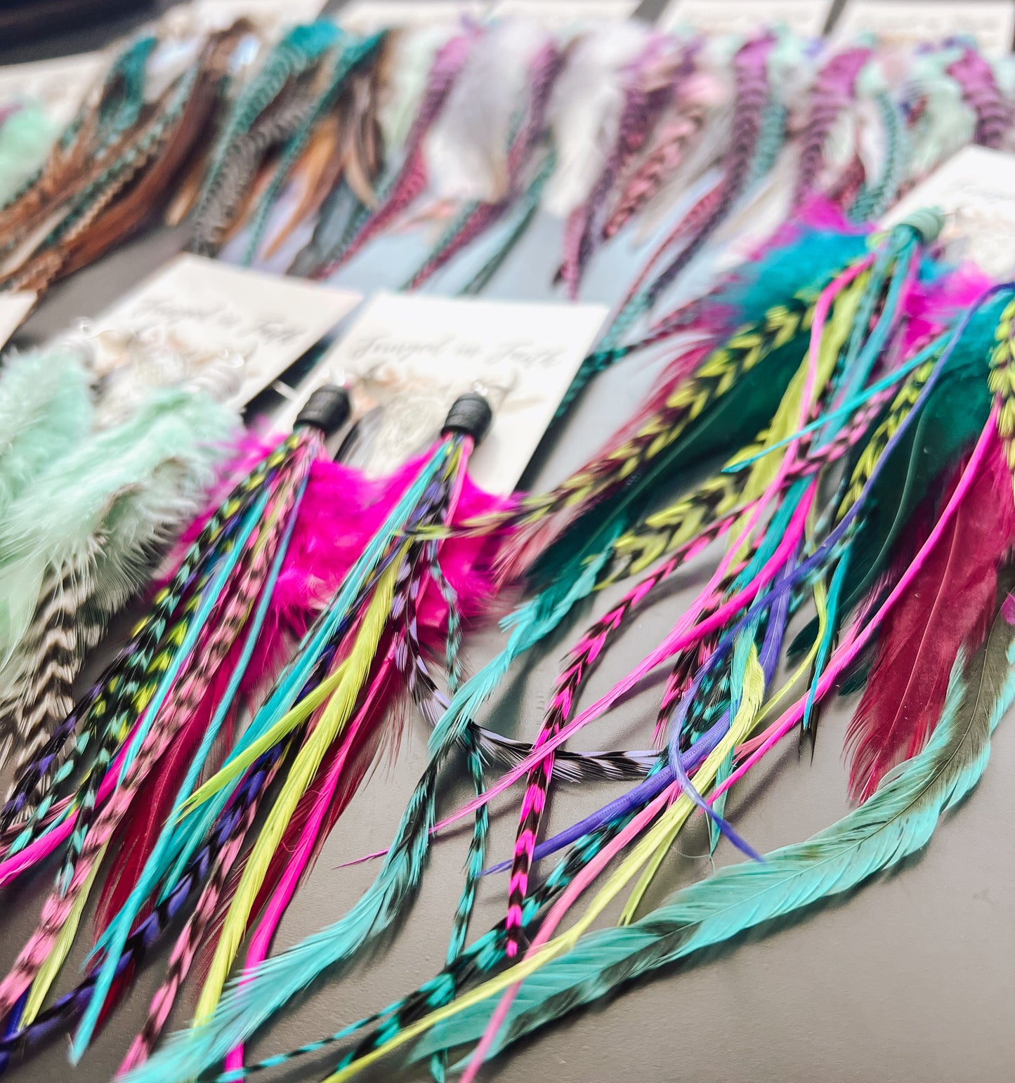 Neon Lights Feathers