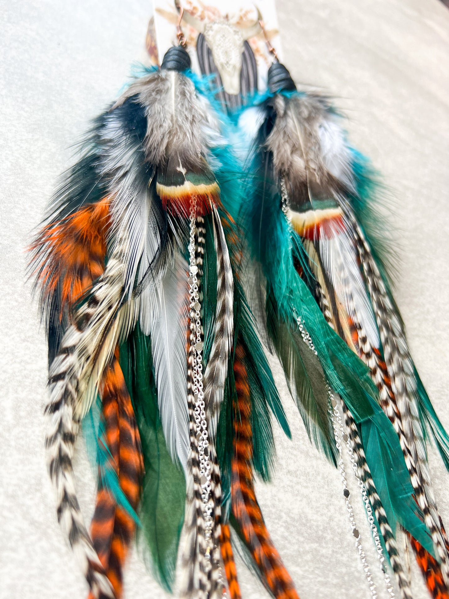 Roaming Nights Feather Earrings