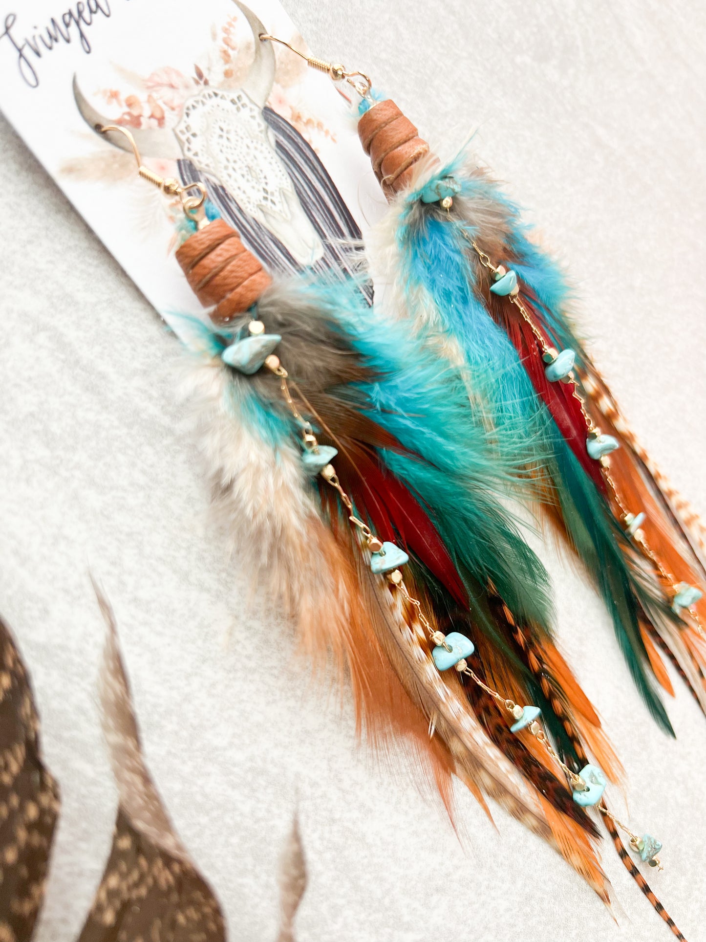 Mini Natural Beauty Feather Earrings
