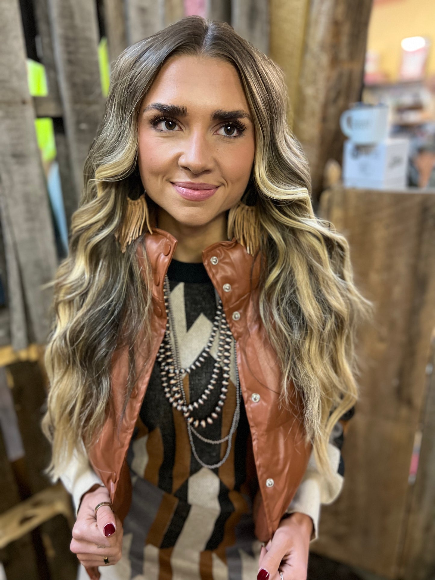 Cascade Fringe Hoops Earrings