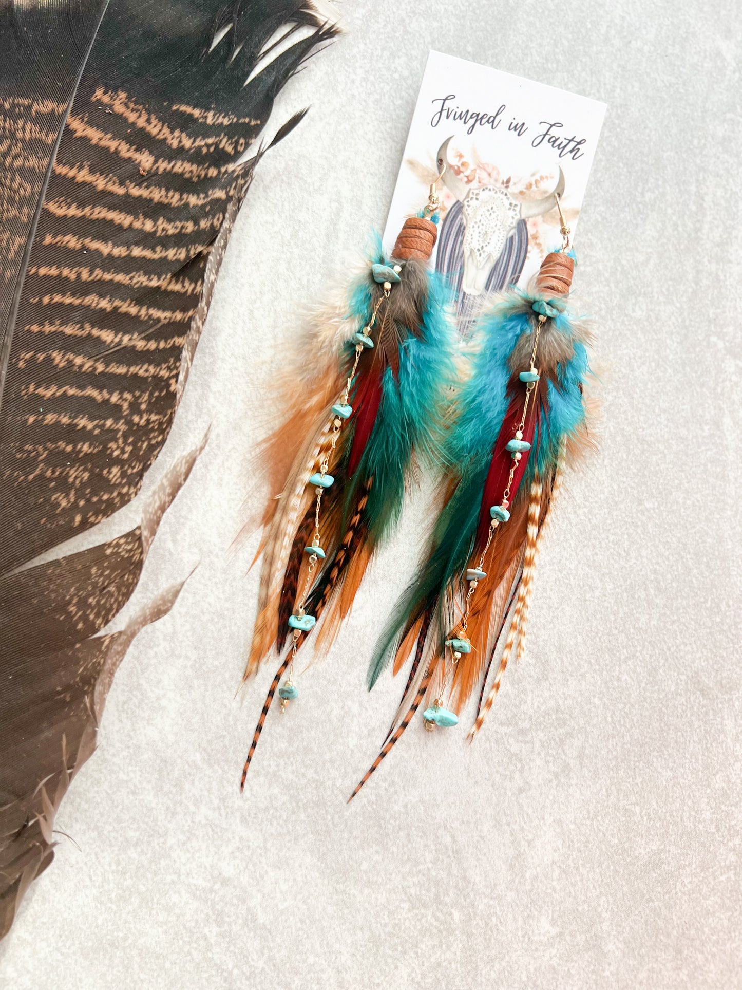 Mini Natural Beauty Feather Earrings