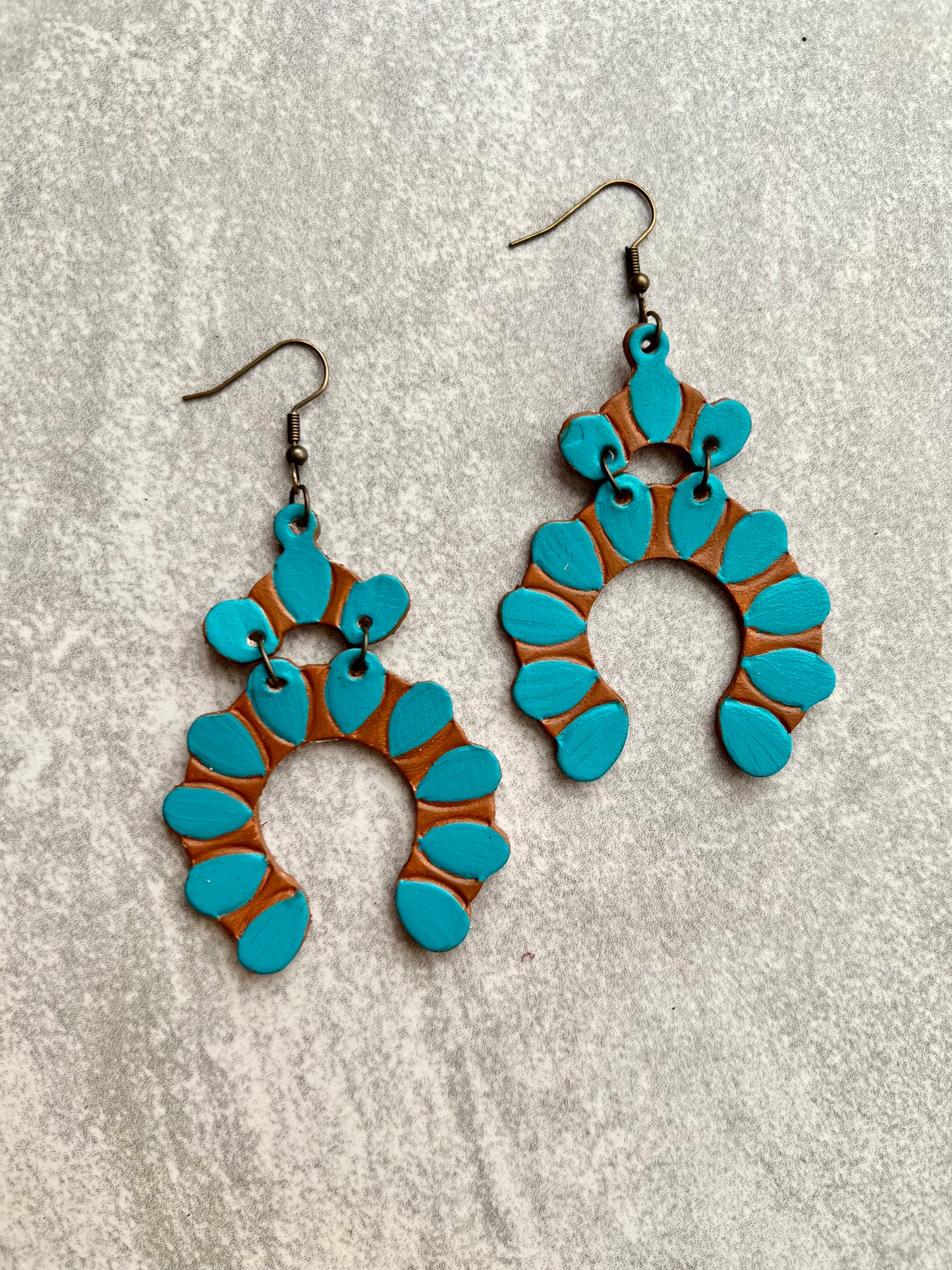 Lainey Squash Blossom Painted Earrings