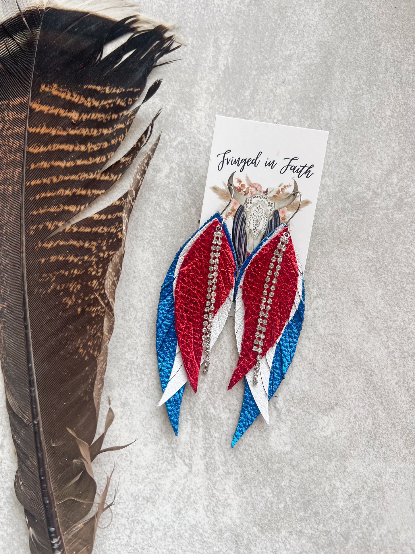 Lady Liberty Fringe Earrings