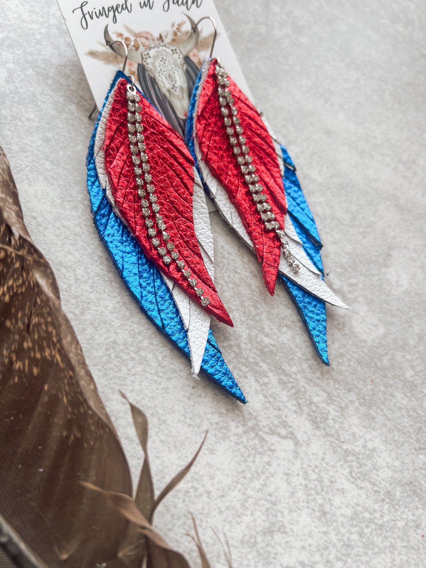 Lady Liberty Fringe Earrings
