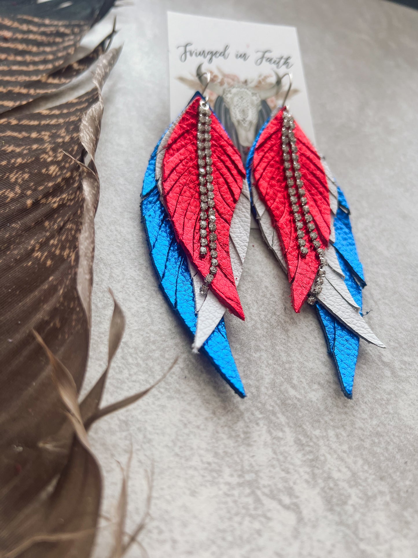 Lady Liberty Fringe Earrings