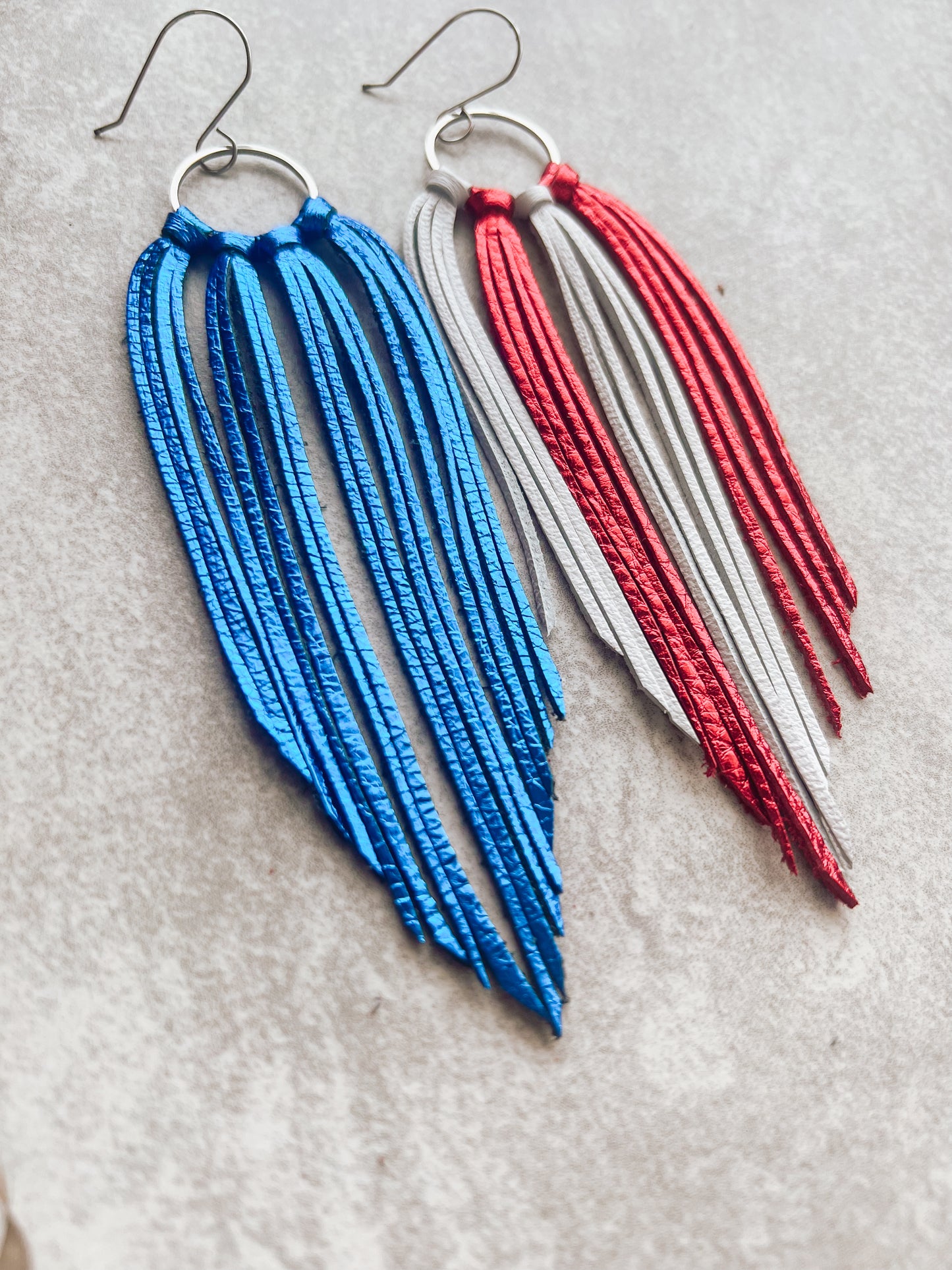 Star Spangled Fringe Hoops