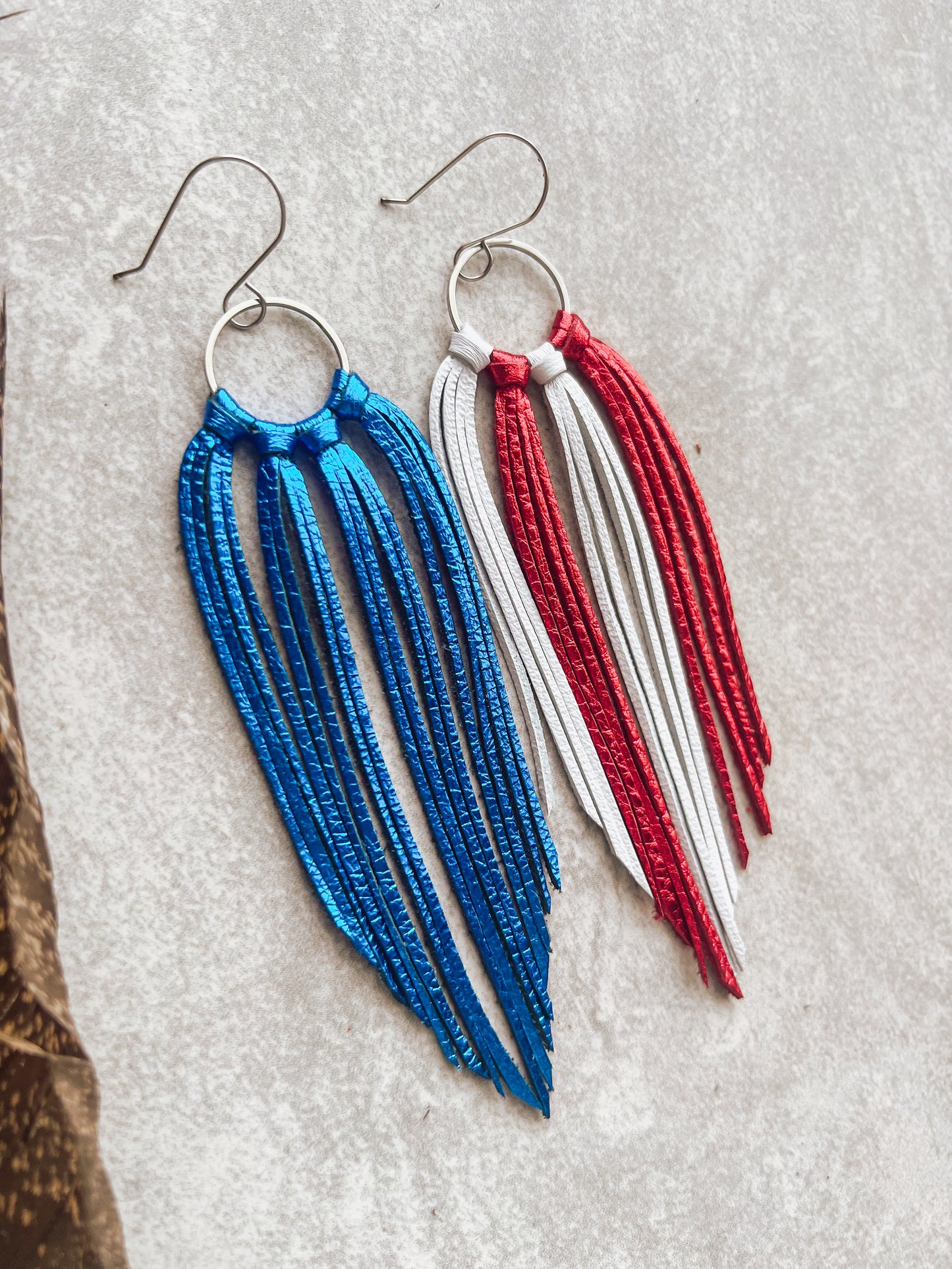 Star Spangled Fringe Hoops