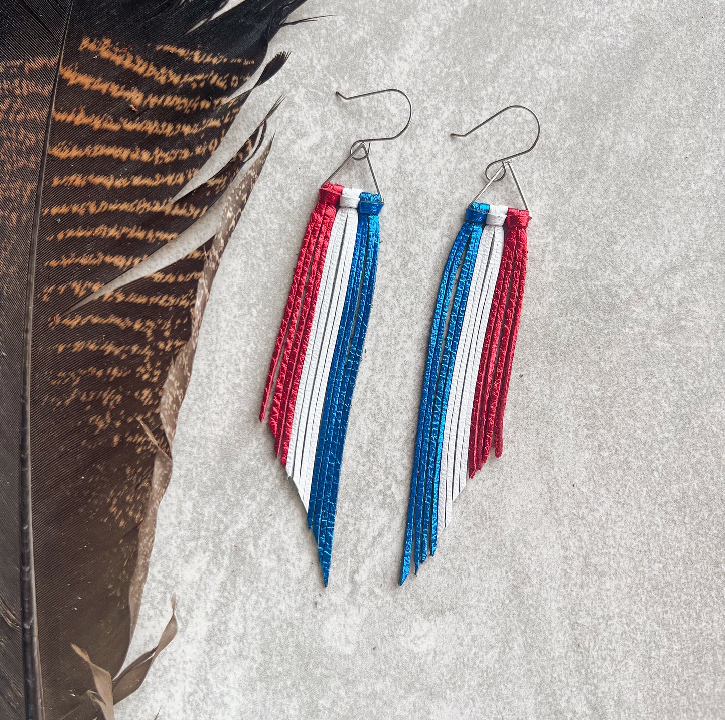 Triple American Flag Fringe
