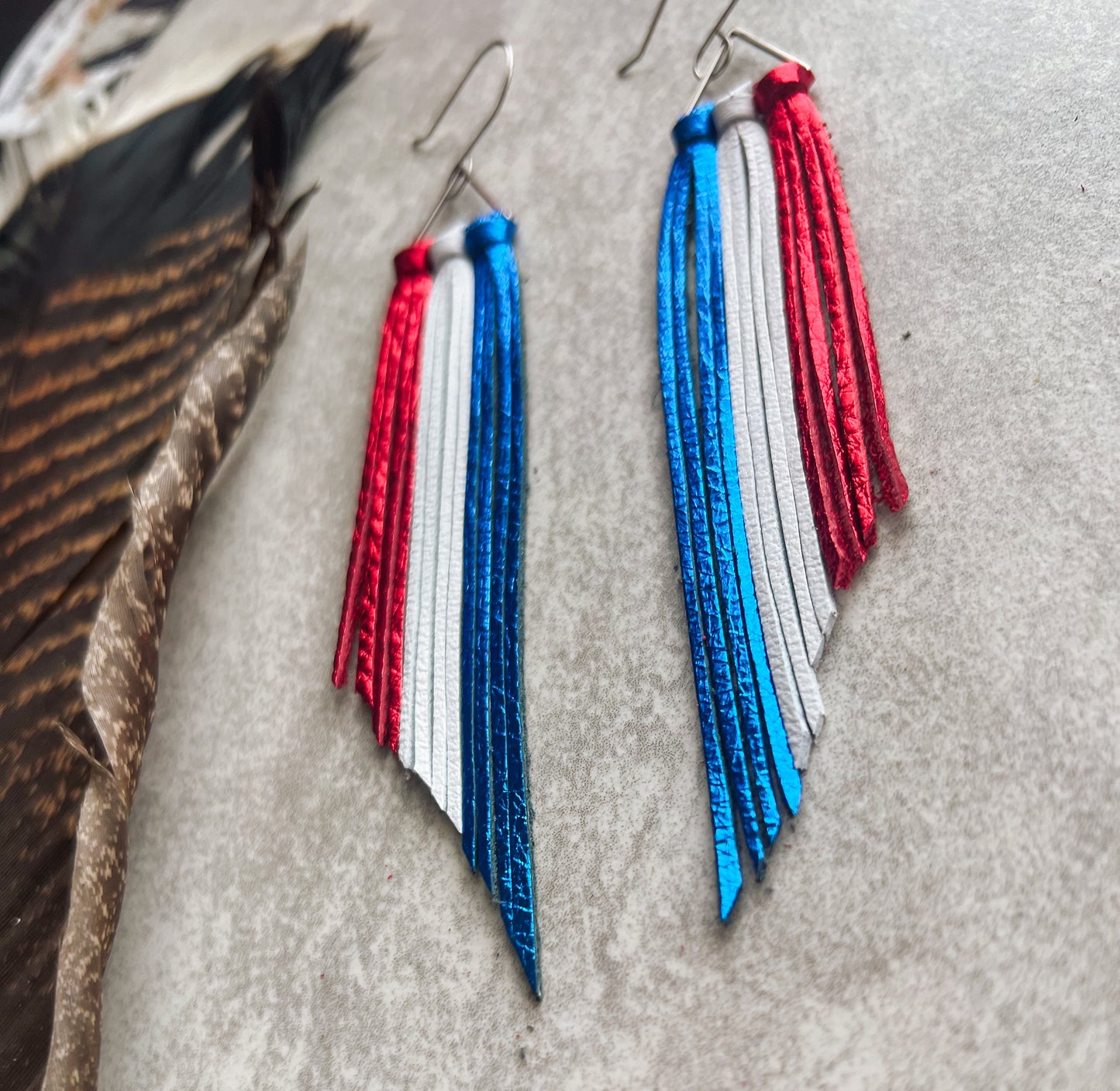 Triple American Flag Fringe