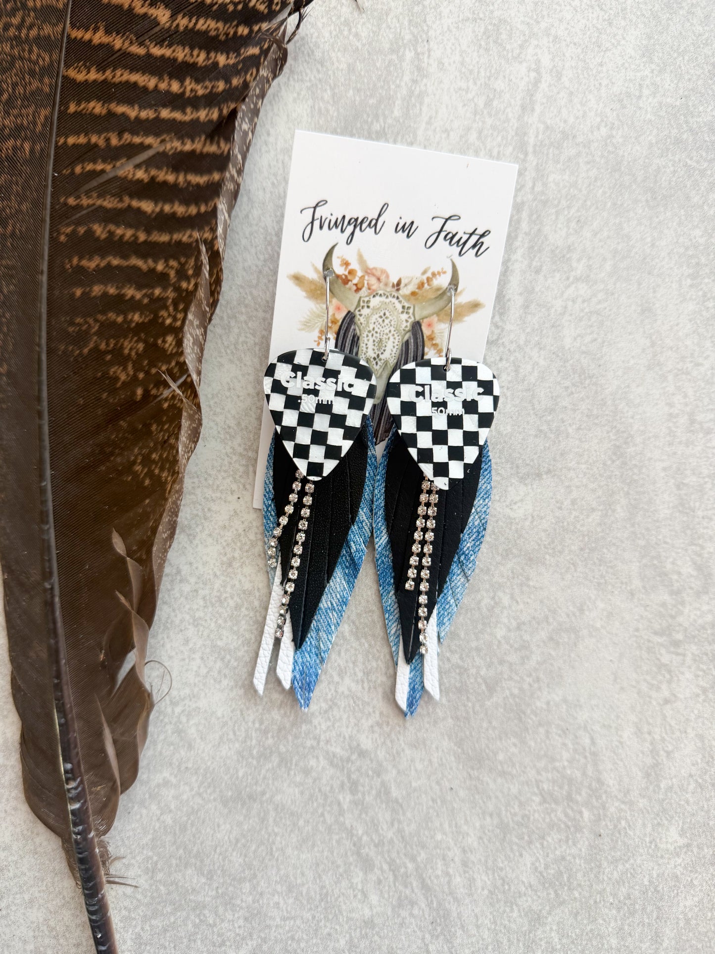 Checked Out | Denim Blue