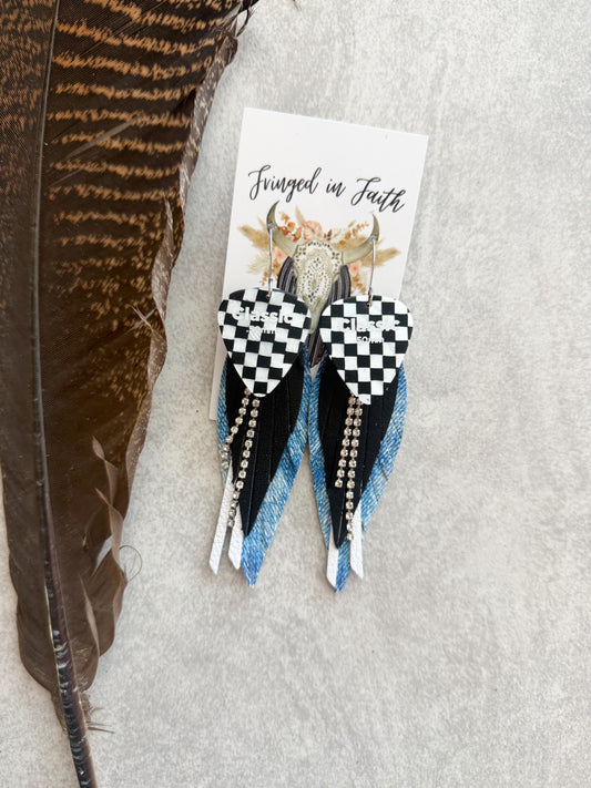 Checked Out | Denim Blue