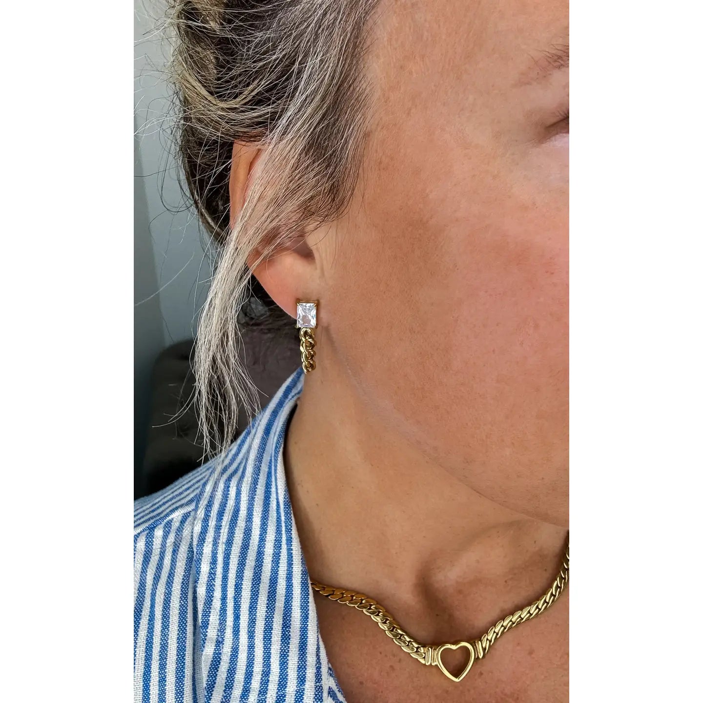 Luxe Link Diamond Earrings