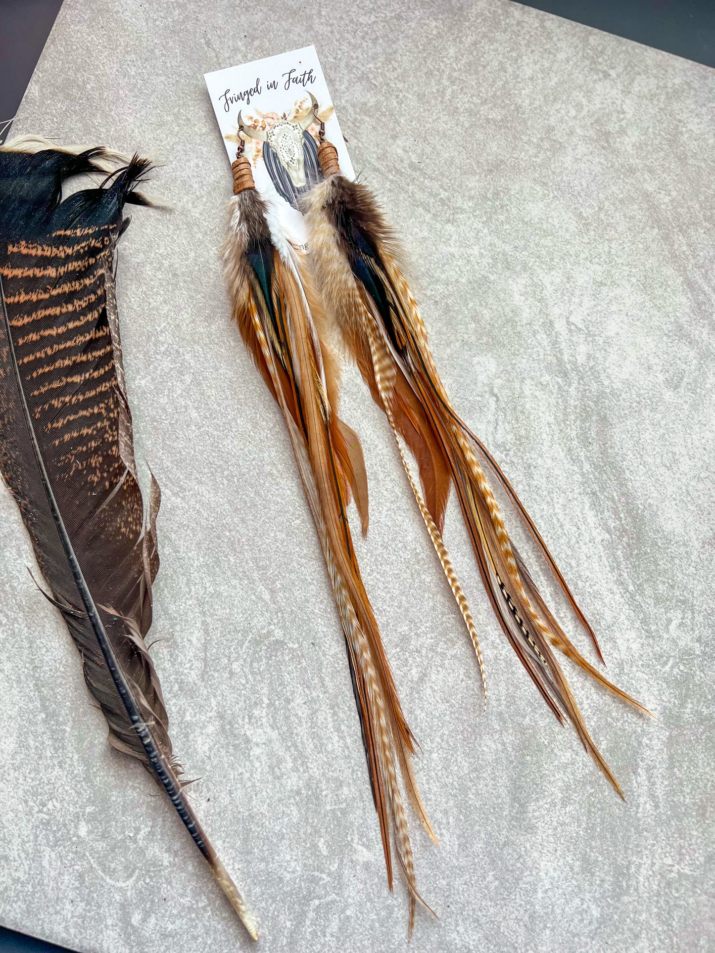 Saco Feather Earrings