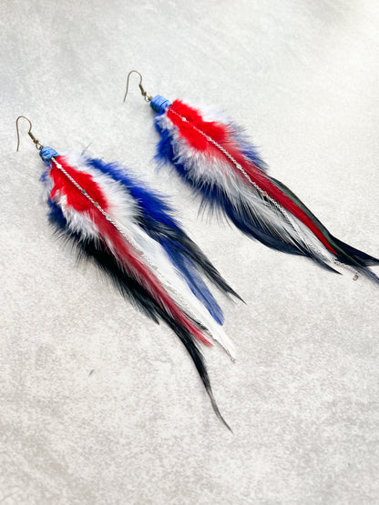 Merica’ Feather Earrings