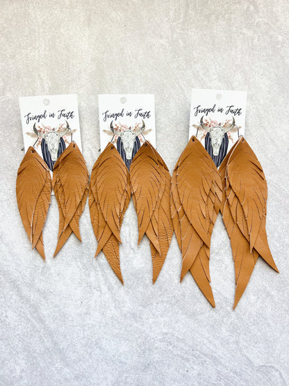 Dawson Fringe Feathers | Mustard