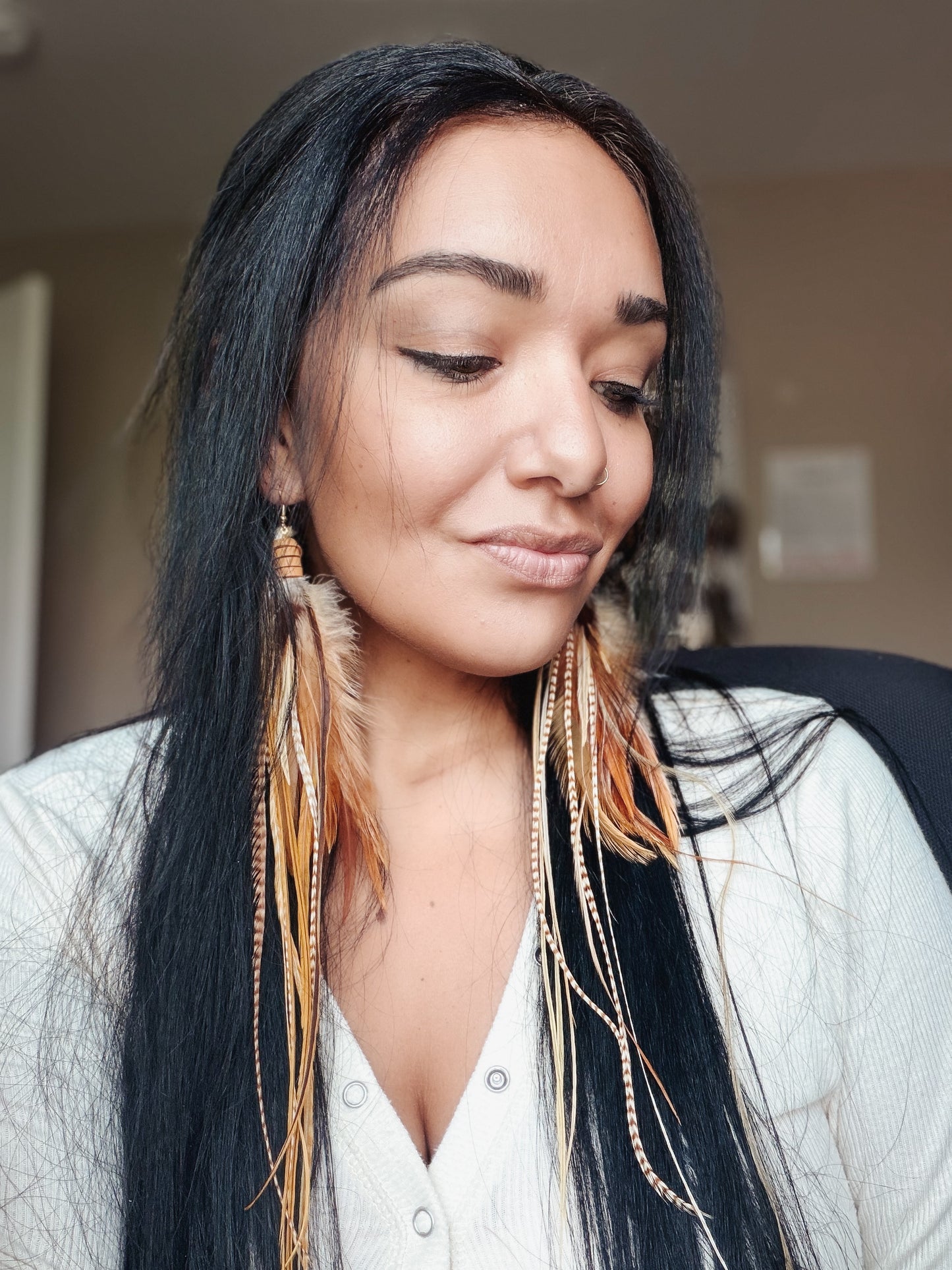 Saco Feather Earrings