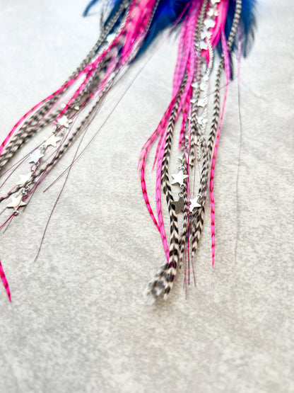 Shooting Stars Feather Earrings