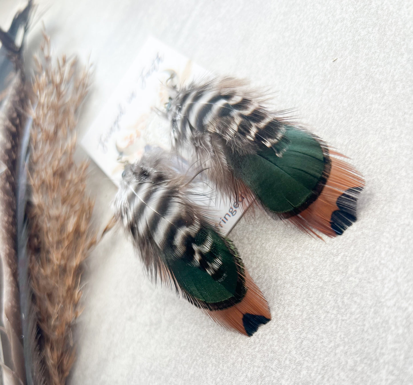 Mini Feather Earrings