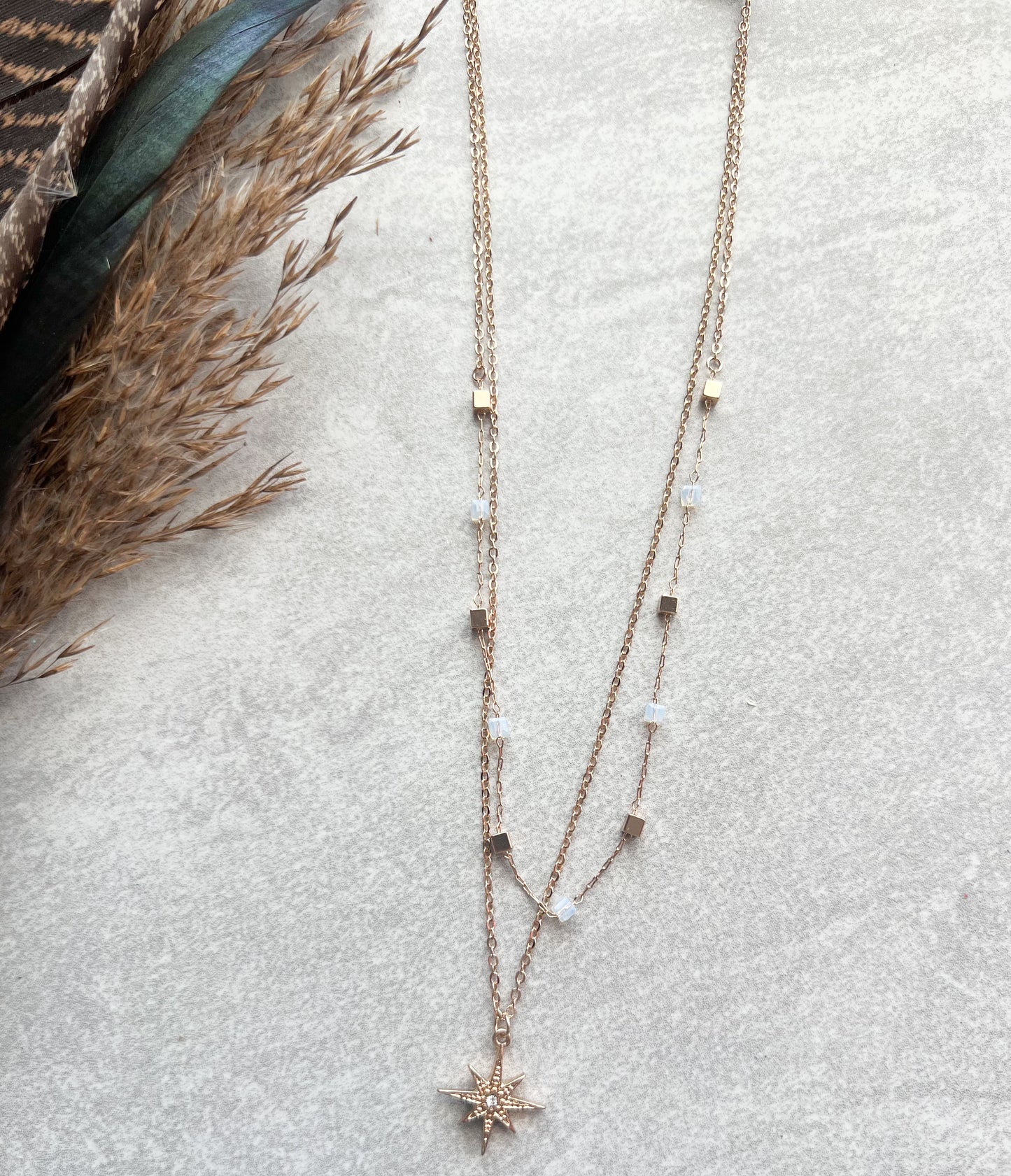 Crystal Layered Necklace