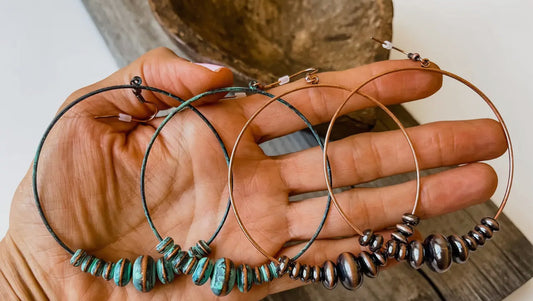 Western Bead Hoops