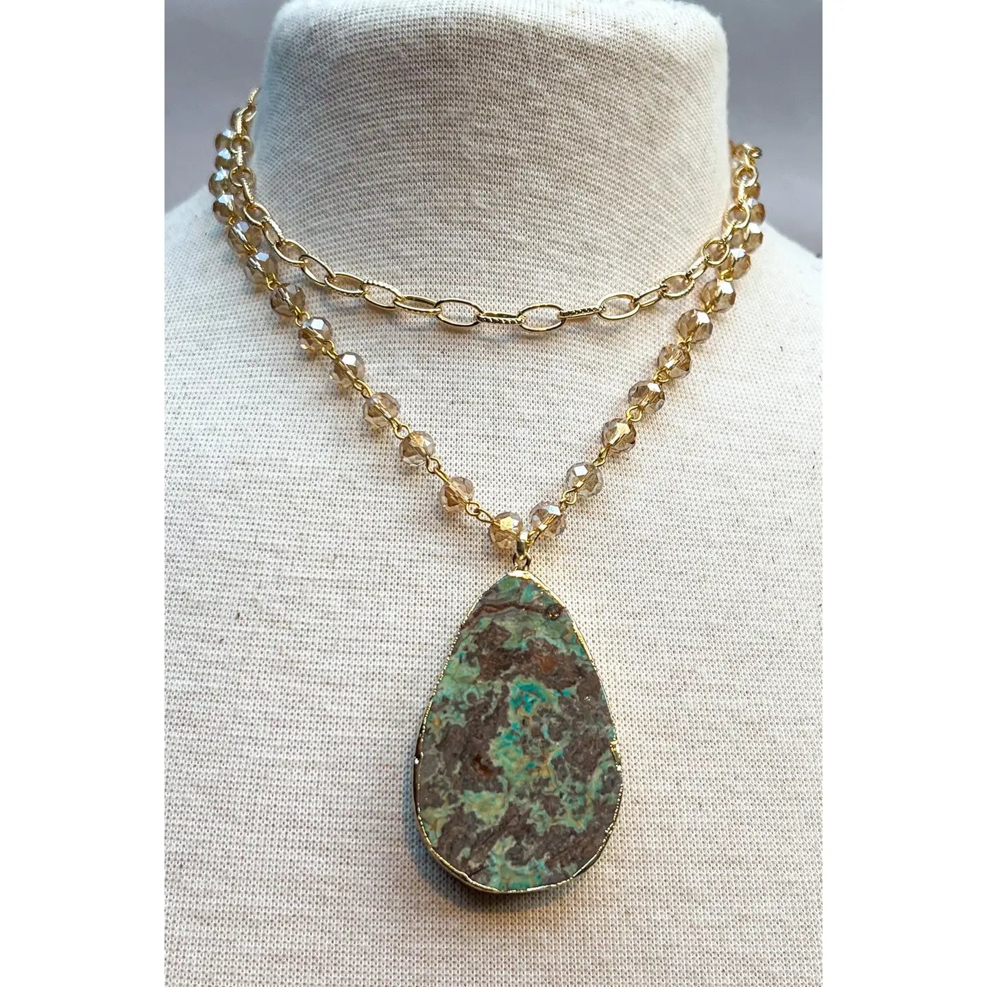 Turquoise Teardrop Necklace