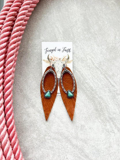 Turquoise Hoop Earring