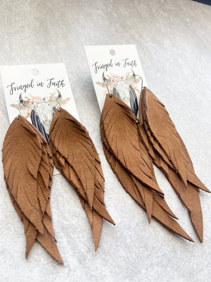 Dawson Fringe Feathers | Tan