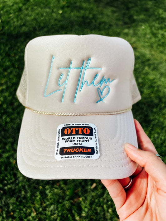 Let Them Trucker Hat | Turquoise