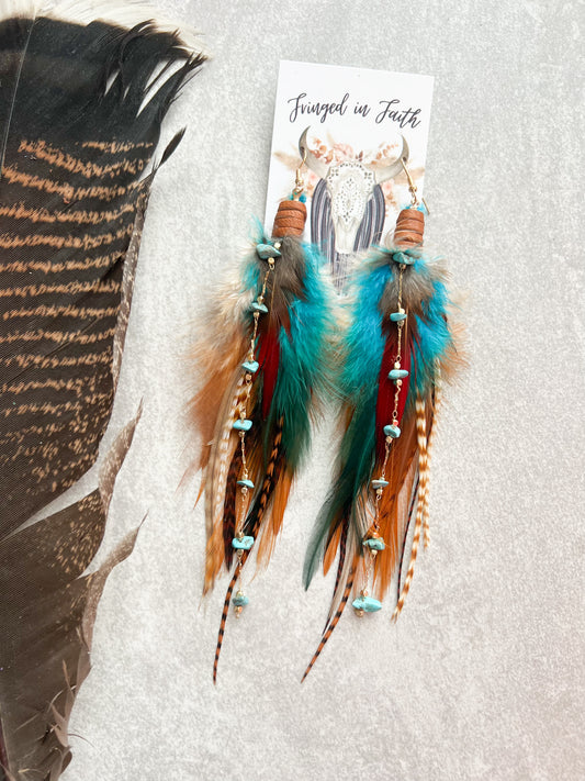 Mini Natural Beauty Feather Earrings