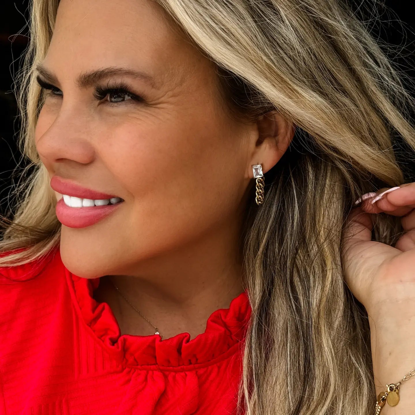 Luxe Link Diamond Earrings