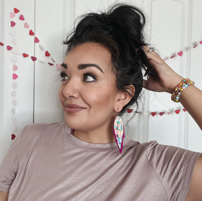 Confetti Double Fringe Earrings