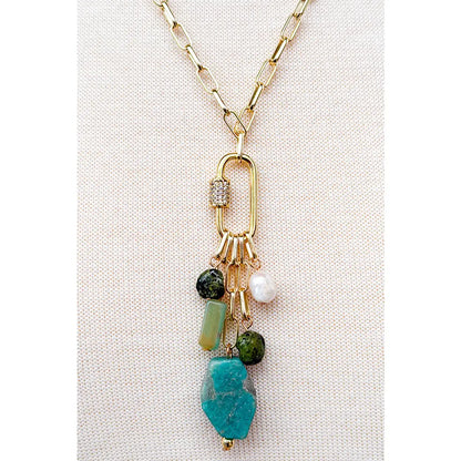 Turquoise Charm Necklace