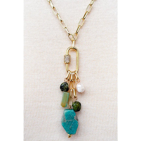 Turquoise Charm Necklace