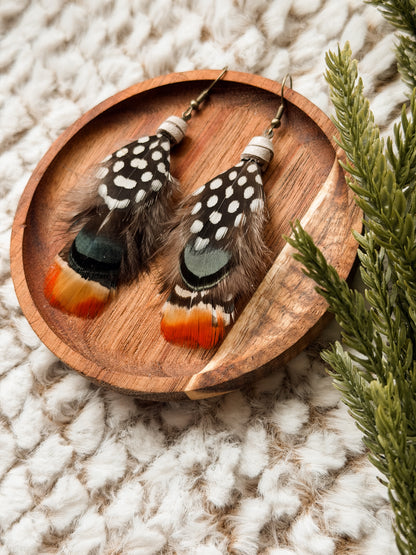 Layered Feather Earrings