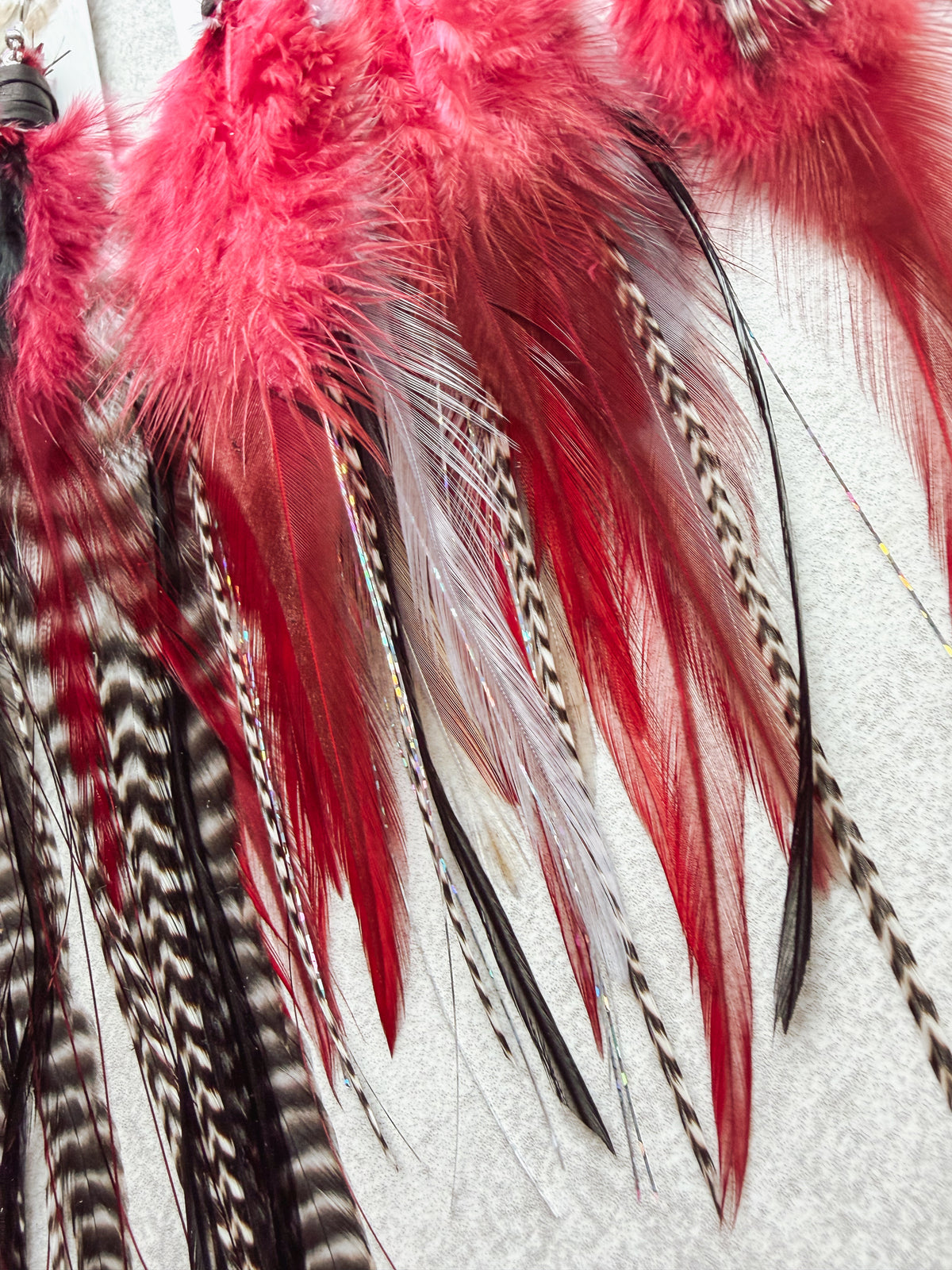Griz Feather earrings