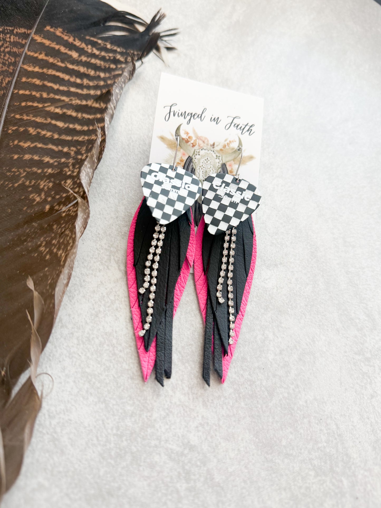 Checked Out | Hot Pink
